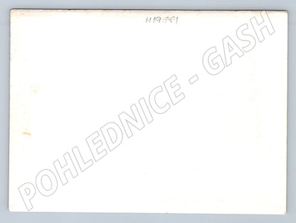 Pohlednice Černobílá interiér opuštěné místnosti malý formát  (M19881)