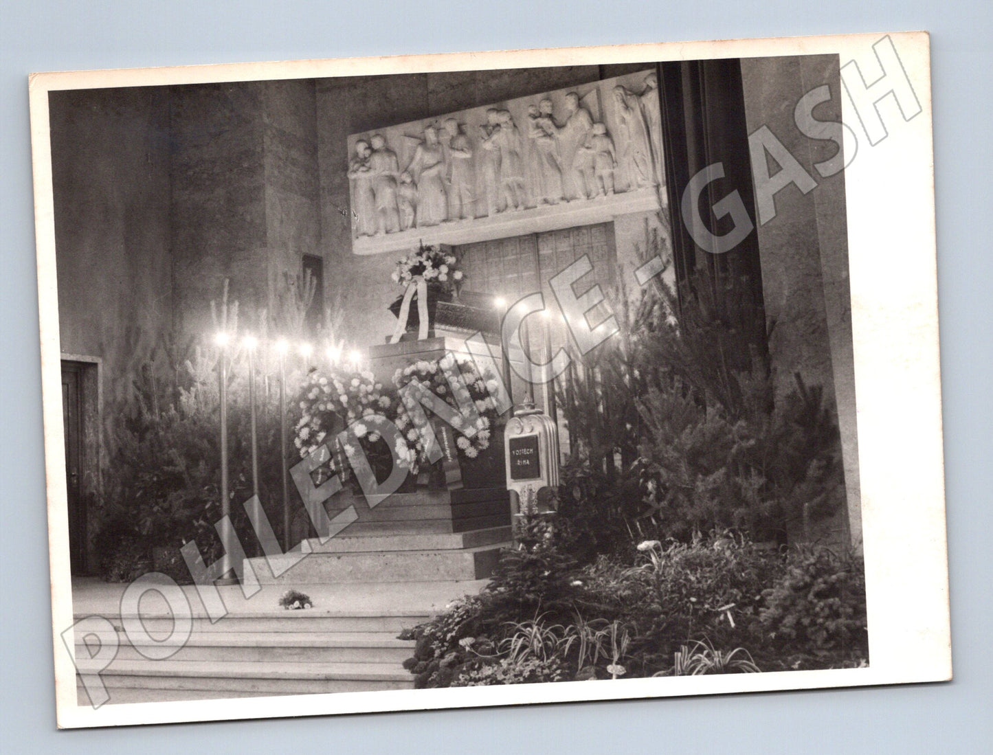 Pohlednice pietní síň ČR malý formát (M19882)