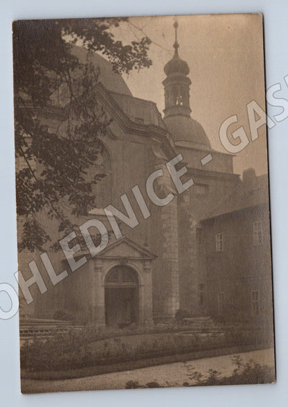 Pohlednice Starobylá pohlednice historický zámek čb čistá (M19884)