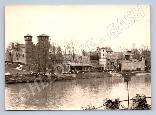 Pohlednice Turín u řeky Pád Itálie historická (M19886)