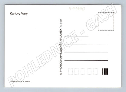 Pohlednice Karlovy Vary velkoformátová Zdeněk Halámek (M19890)