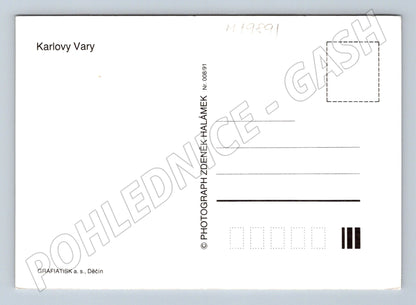 Pohlednice Karlovy Vary lázeňské město velký formát (M19891)