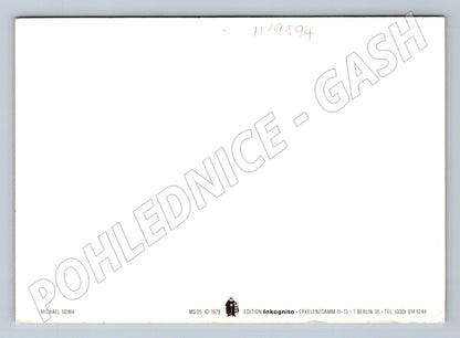 Pohlednice Michael Sowa surrealistický vlak Edition Inkognito (M19894)