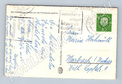 Pohlednice Heidelberský zámek Německo (M19895)