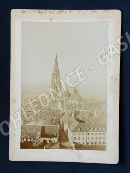 Stará fotografie Německo Freiburg katedrála (M19904)