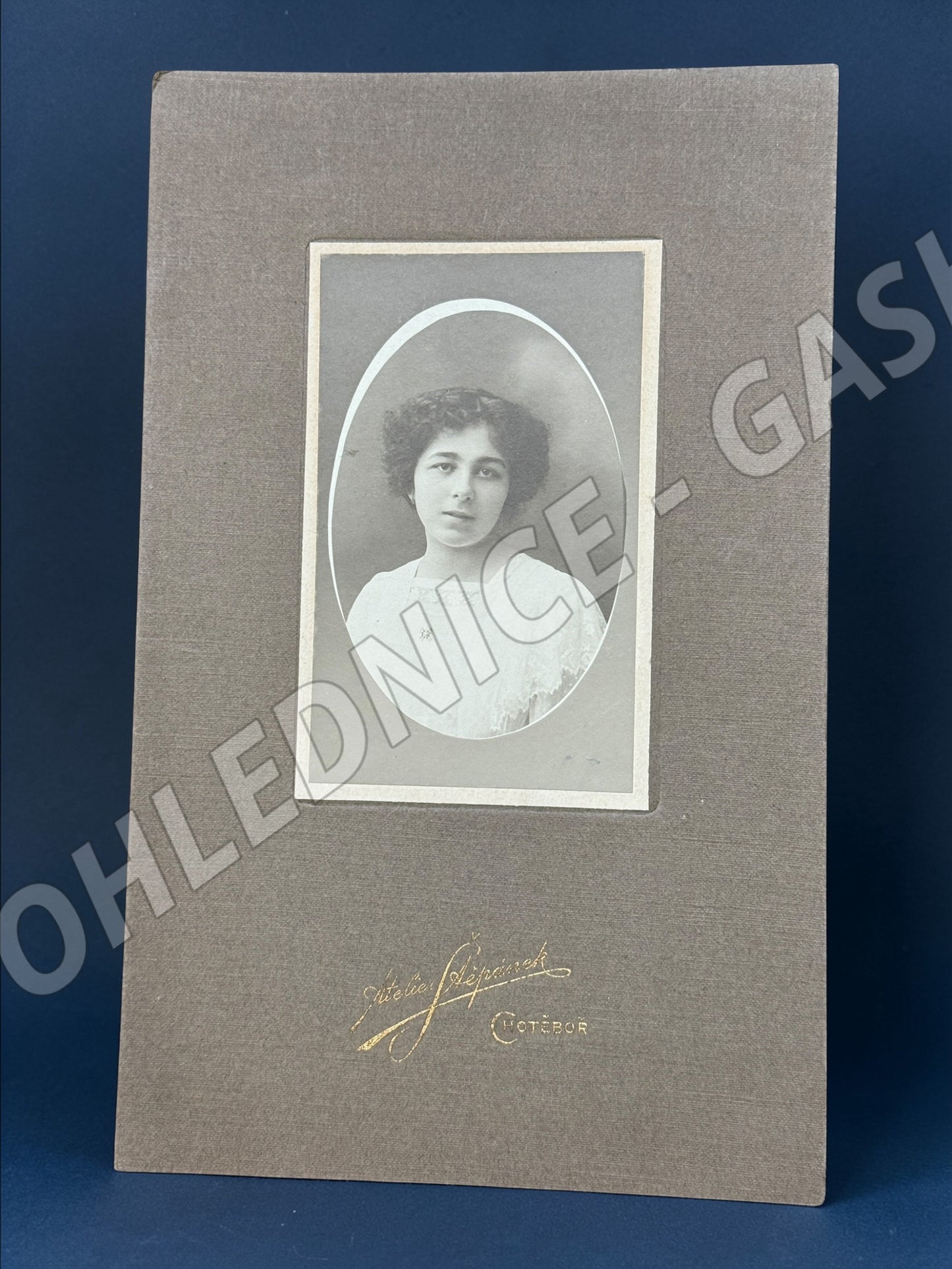 Stará fotografie Chotěboř portrét ženy 1910 (M19905)
