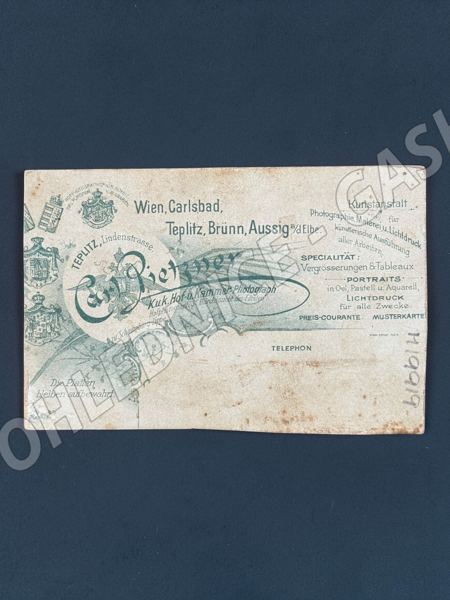Stará fotografie Teplitz mladý muž v obleku (M19919)