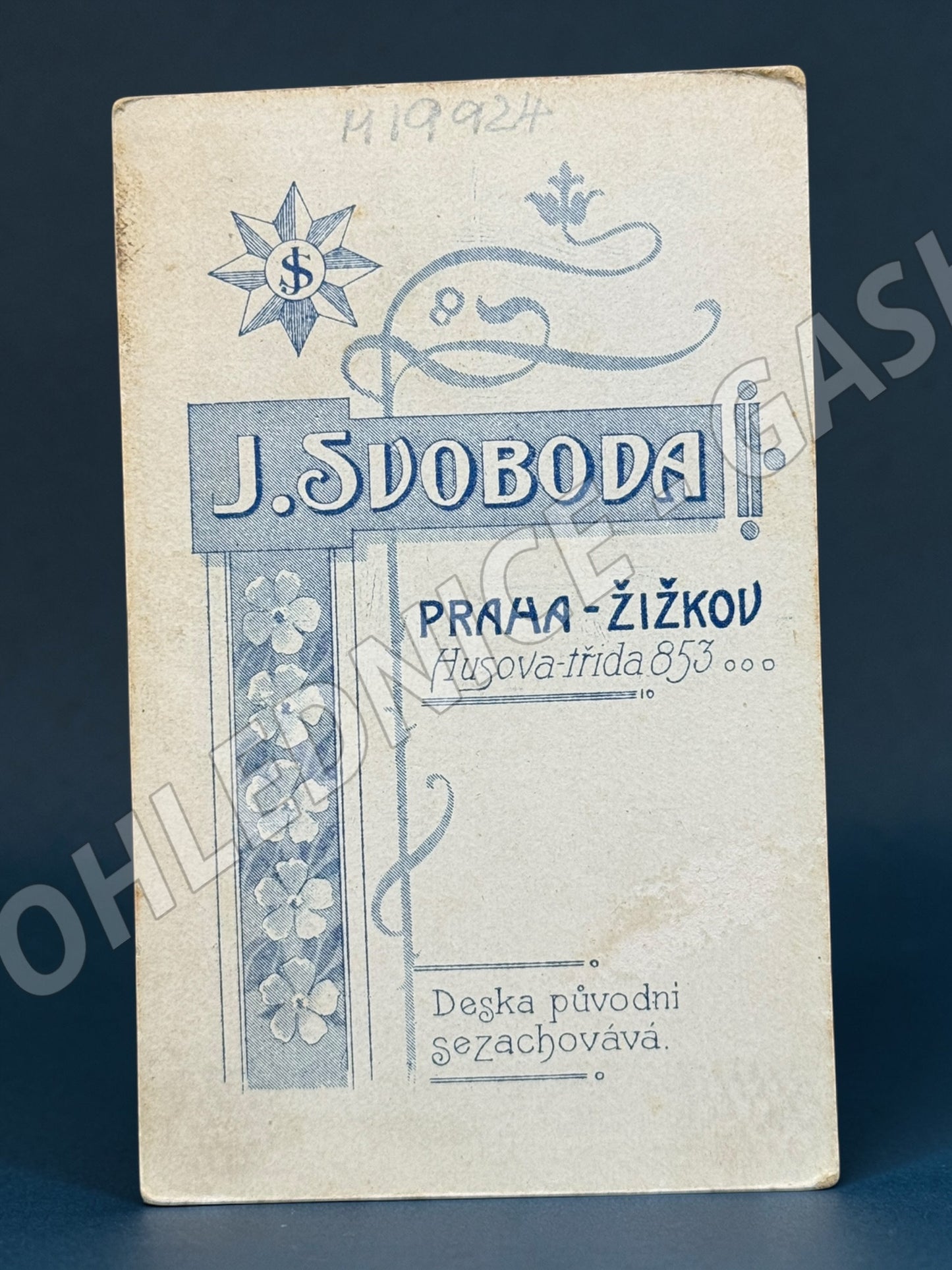 Stará fotografie Praha - Žižkov portrét muže (M19924)