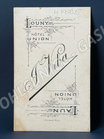 Stará fotografie Louny portrét muže ateliér J. Vrba (M19925)