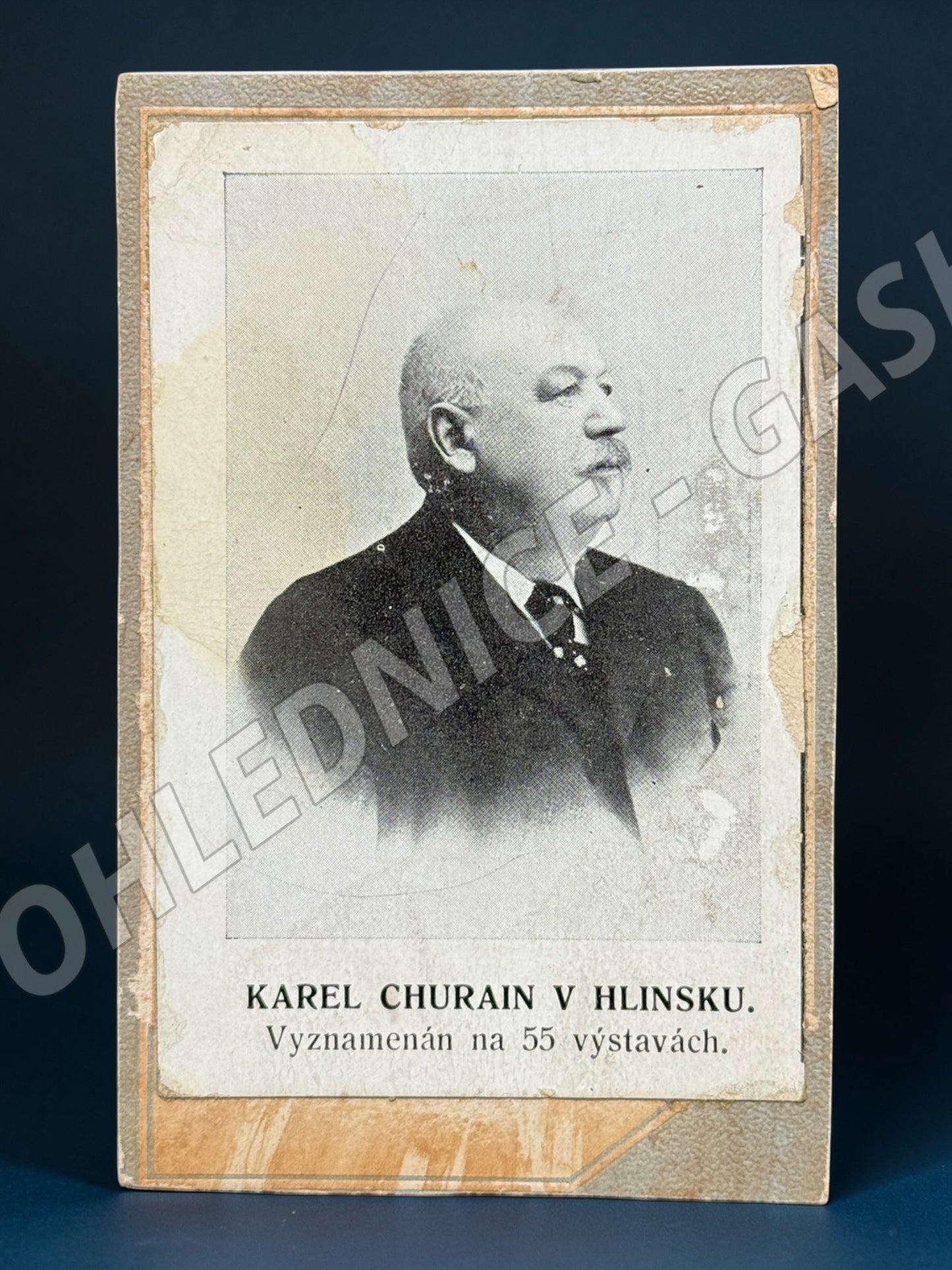 Stará fotografie Hlinsko Karel Churain Hasič (M19934)