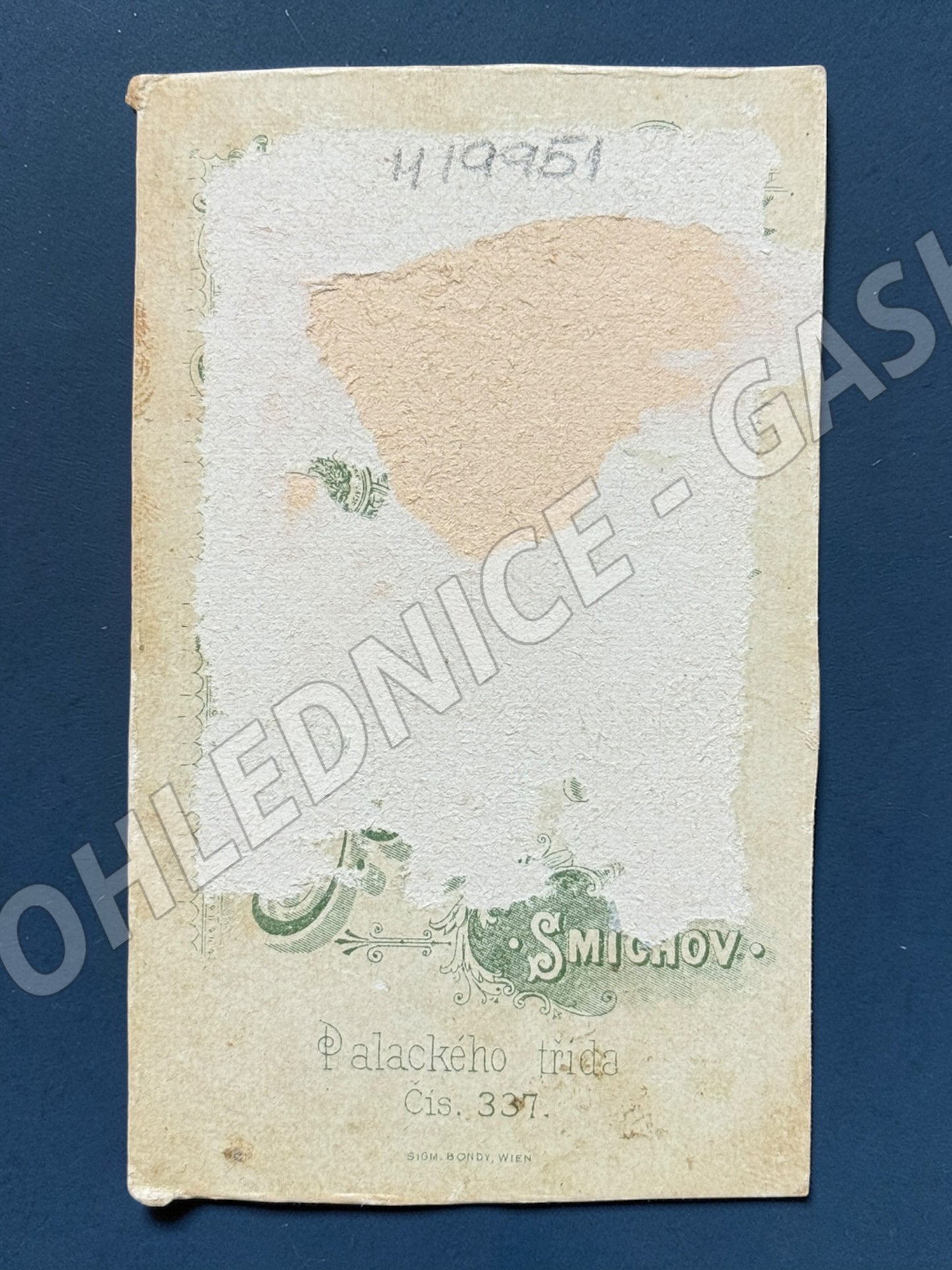 Stará fotografie Smíchov portrét mladé ženy (M19951)
