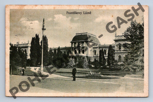 Pohlednice Františkovy Lázně odeslaná 1921 (M1999)
