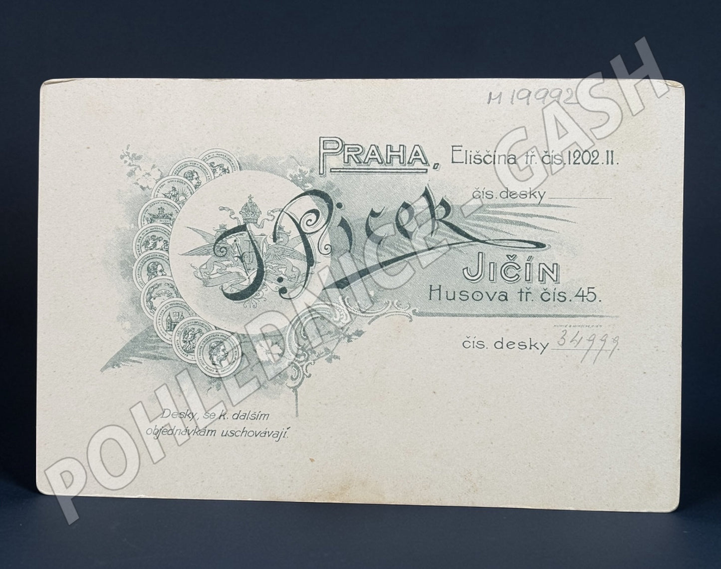 Stará fotografie Jičín Praha pár (M19992)