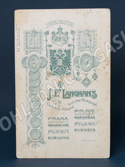 Stará fotografie Praha manželský pár ateliér Langhans (M20005)