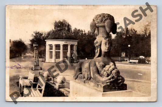 Pohlednice Františkovy Lázně Františkův pramen sfinga (M2002)