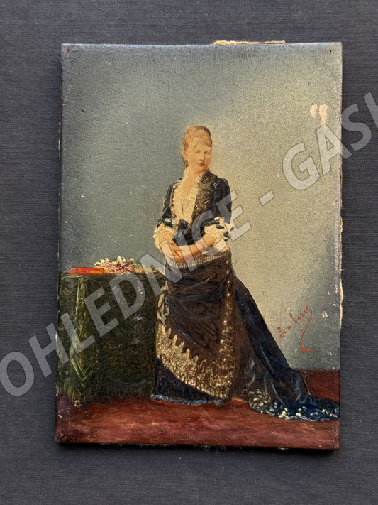 Starý obrázek Portrét ženy v tmavých šatech (M20080)
