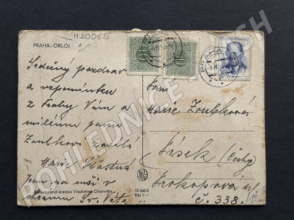Pohlednice Praha Orloj 1934 (M20085)