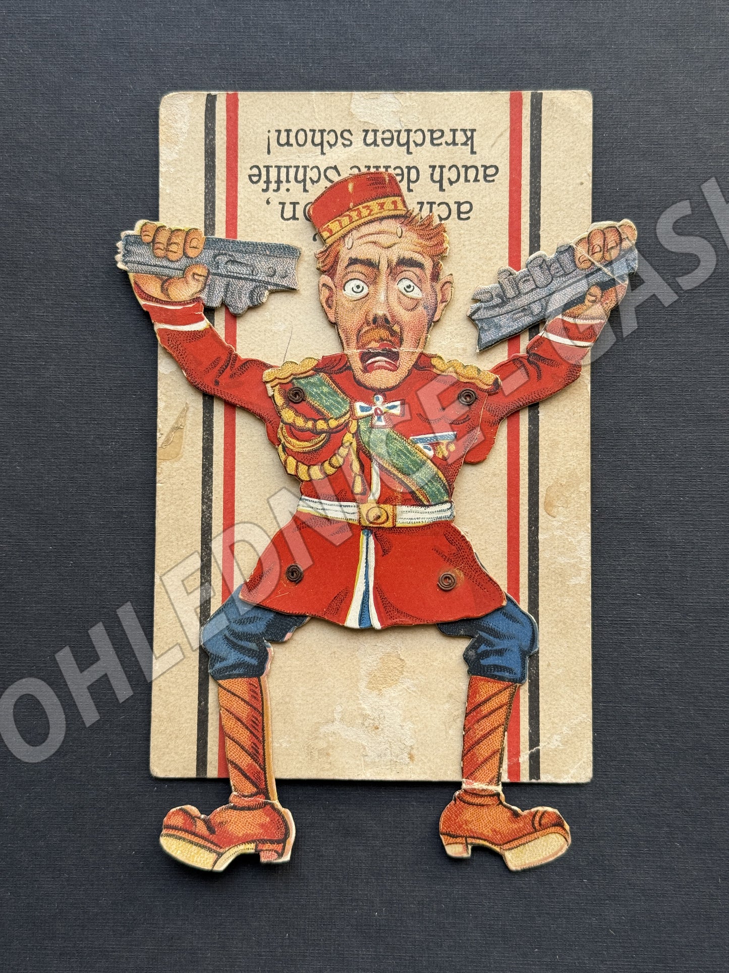 Pohlednice Německo pohyblivá postavička voják (M20101)