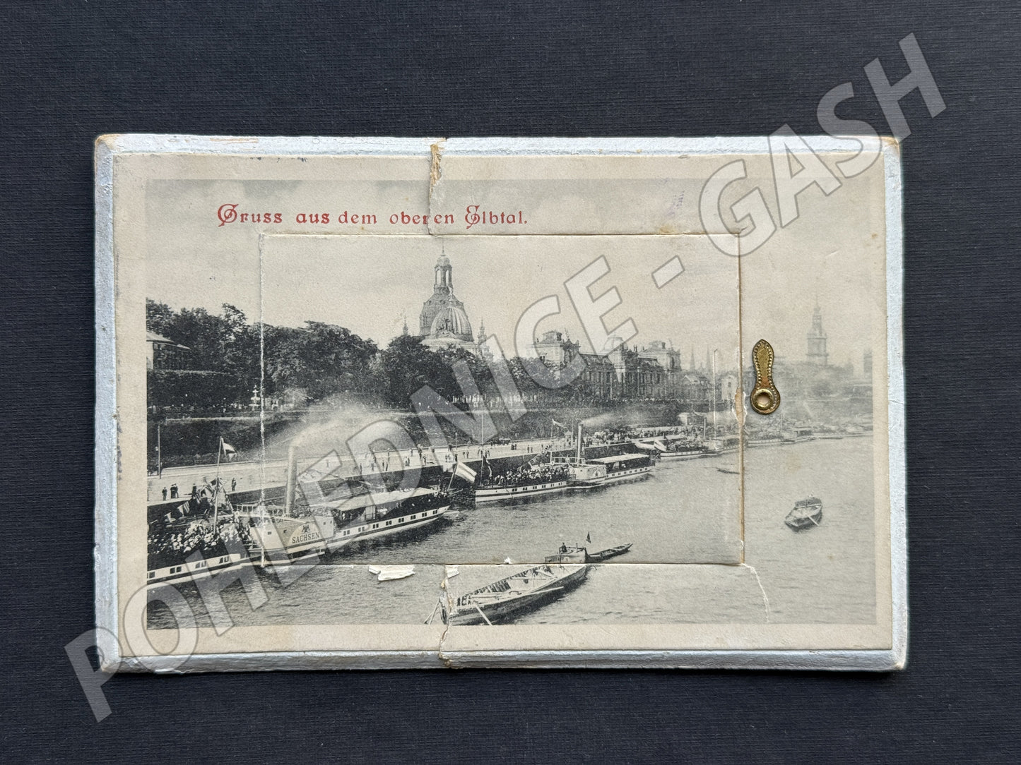 Pohlednice Německo Drážďany Bastei panorama 1909 (M20109)