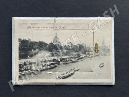 Pohlednice Německo Drážďany Bastei panorama 1909 (M20109)