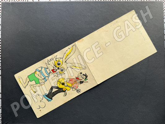 Pohlednice Velká Británie humor králík goblin kytara (M20113)