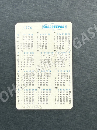 KALENDÁŘ Kladruby kostel 1976 ŠKODA(M20123)