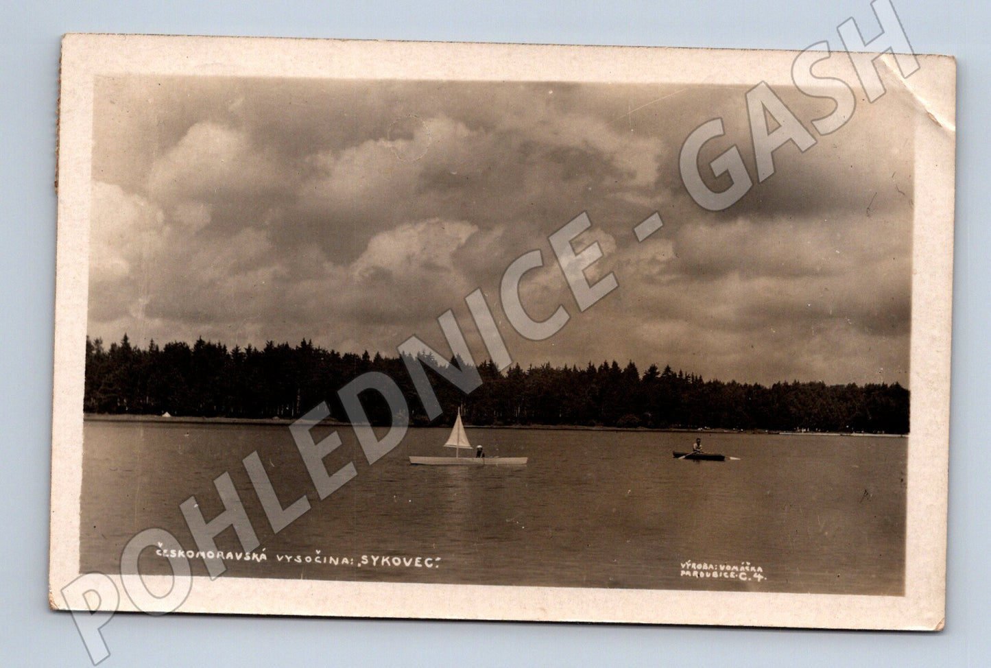 Pohlednice Sykovec Českomoravská Vysočina 1938 (M20141)