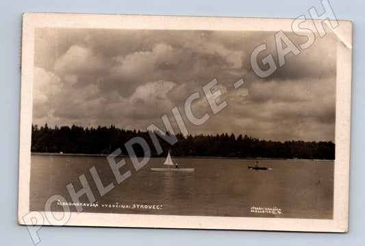 Pohlednice Sykovec Českomoravská Vysočina 1938 (M20141)