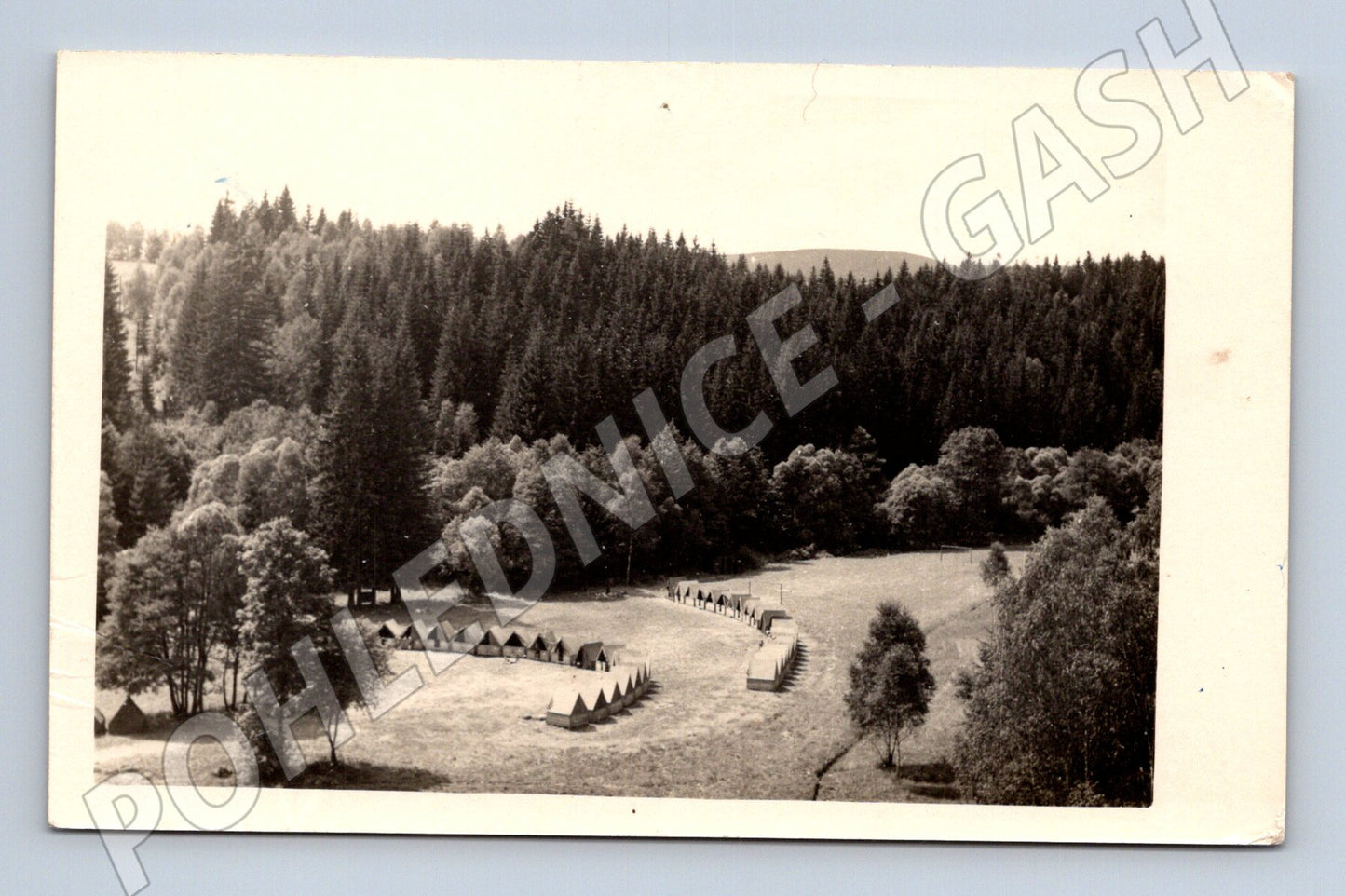 Pohlednice dětský tábor CHELASTICE 50 léta (M20155)