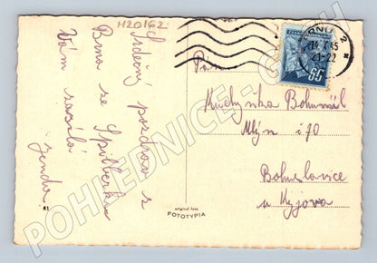 Pohlednice Bohuslavice krajina 1945 (M20162)