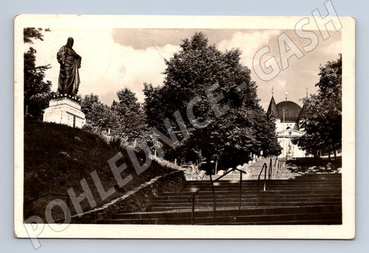 Pohlednice Svatý Hostýn 1947 bazilika (M20172)