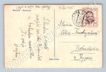 Pohlednice Pustevny Beskydy zimní 1945 (M20175)