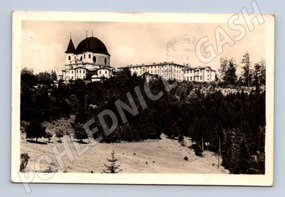 Pohlednice Svatý Hostýn bazilika 1953 (M20207)