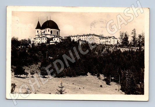 Pohlednice Svatý Hostýn bazilika 1953 (M20207)