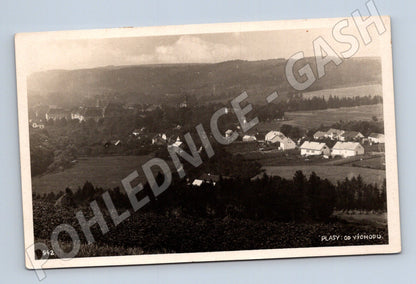 Pohlednice Plasy od východu (M20243)