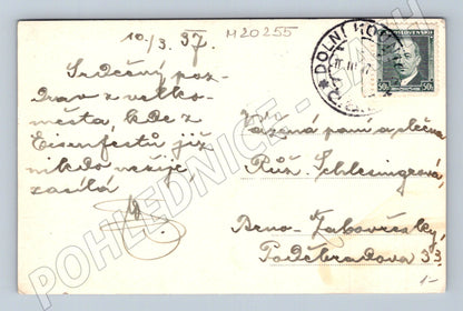 Pohlednice Dolní Kounice 1937 (M20255)