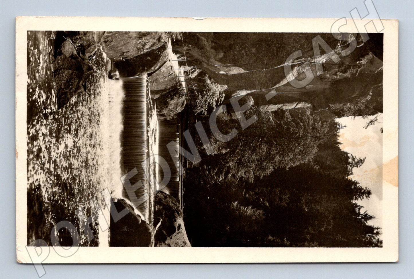 Pohlednice České Švýcarsko soutěska lodiček 1949 (M20260)