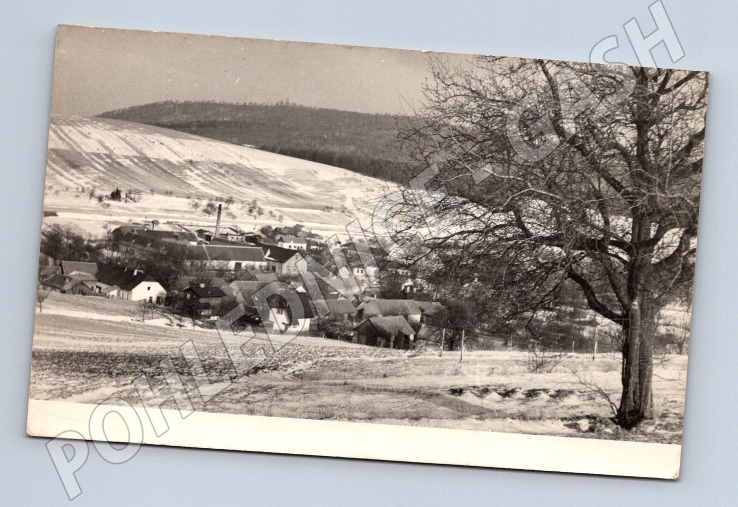 Pohlednice zimní vesnice Čechy (M20261)