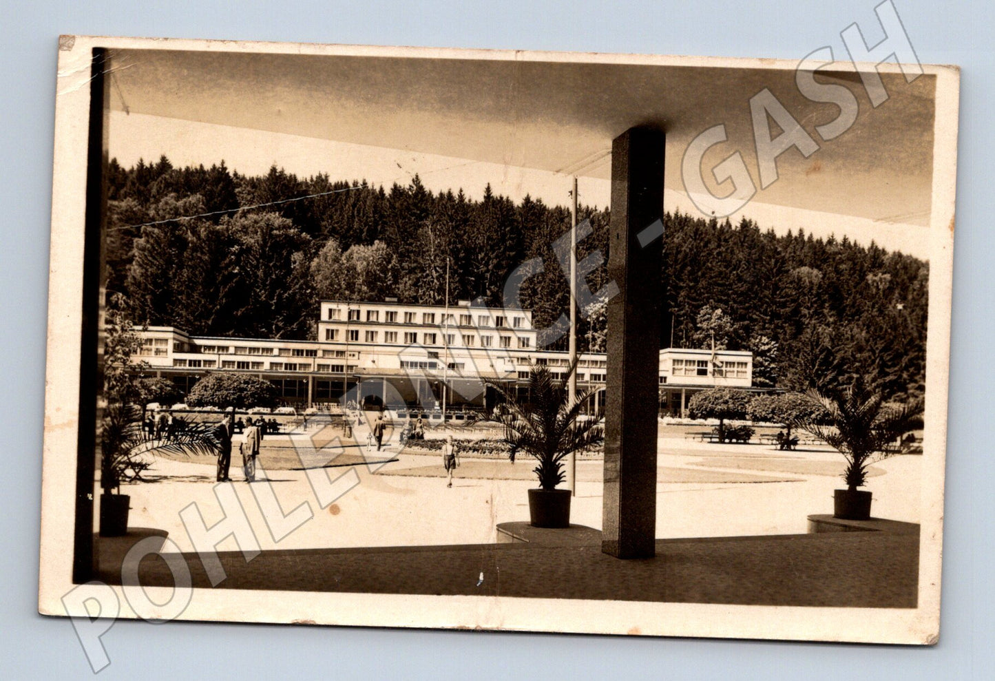 Pohlednice Luhačovice dům oddechu 1953 (M20274)