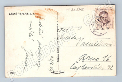 Pohlednice Teplice nad Bečvou lázně 1952 (M20276)