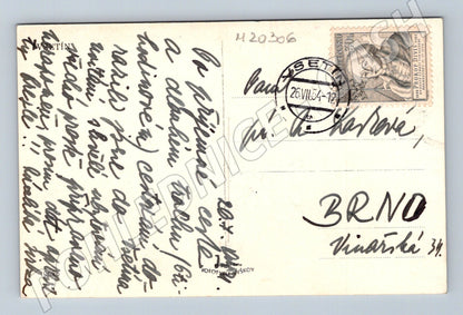 Pohlednice Vsetín černobílá 1954 (M20306)