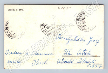 Pohlednice Vranov u Brna 1951 (M20311)