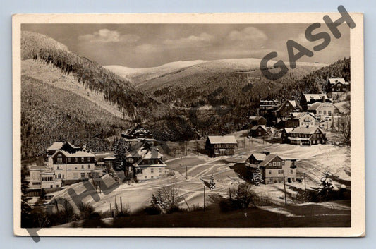 Pohlednice Špindlerův Mlýn Krkonoše zimní ČSR 1951 (M2032)