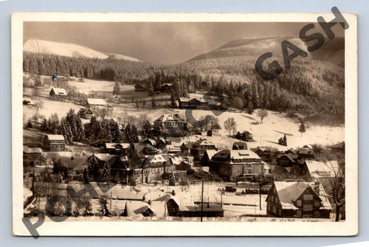 Pohlednice Špindlerův Mlýn Krkonoše zimní ROH 1952 (M2033)
