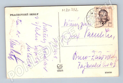 Pohlednice Prachovské skály Český ráj 1948 (M20332)