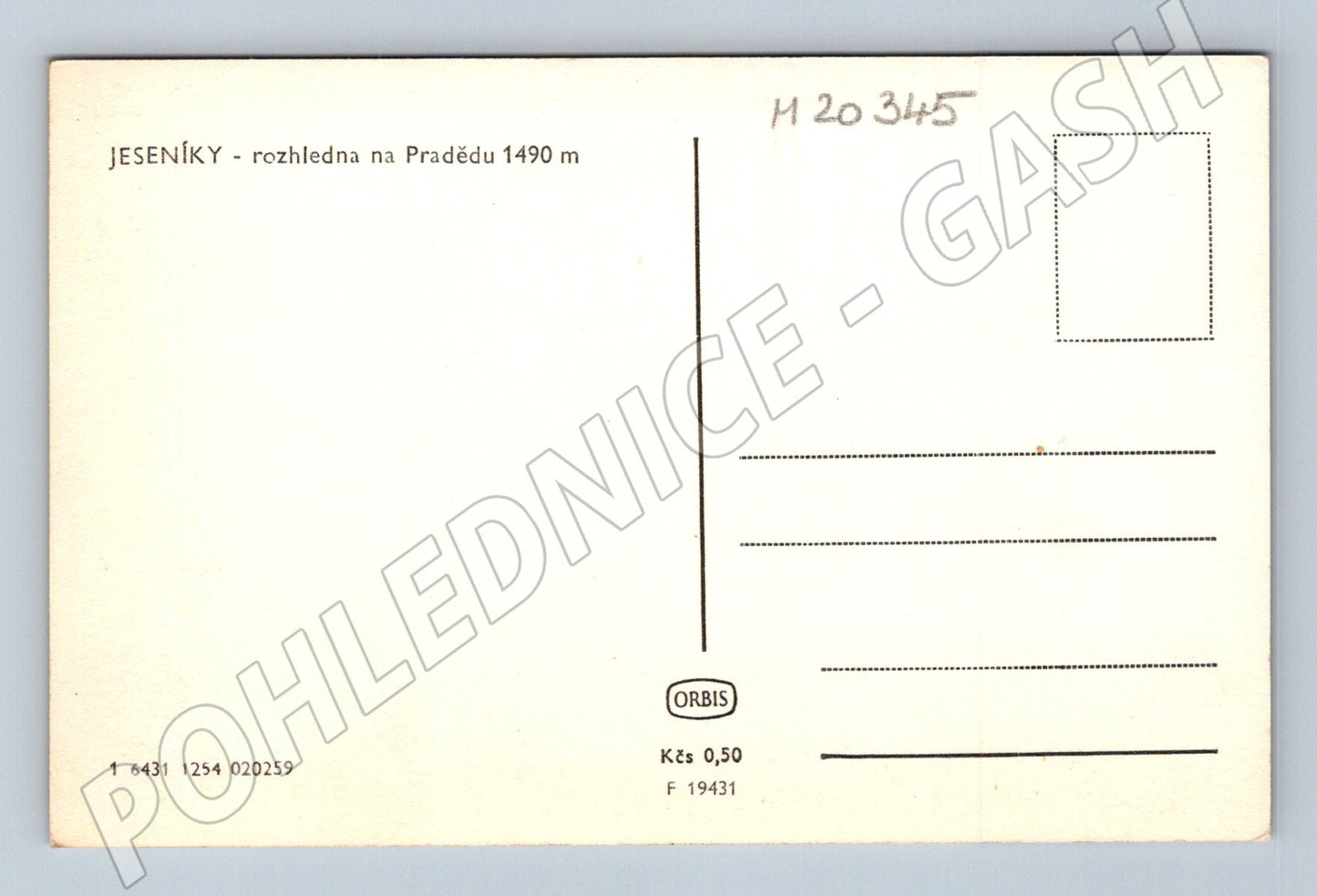 Pohlednice Praděd rozhledna Jeseníky (M20345)