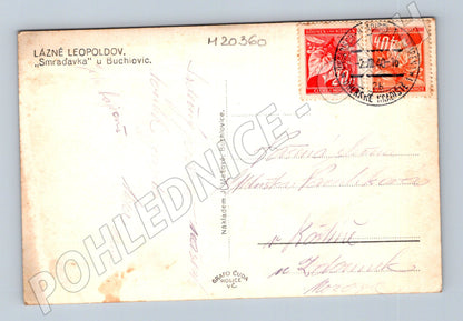 Pohlednice Lázně Leopoldov Smraďavka u Buchlovic 1940 (M20360)