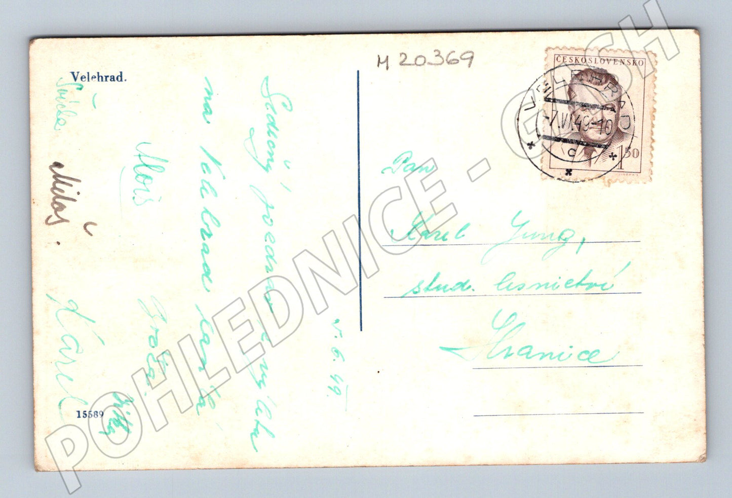 Pohlednice Velehrad 1949 (M20369)