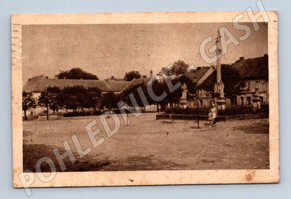 Pohlednice Toužim náměstí 1950 (M20378)
