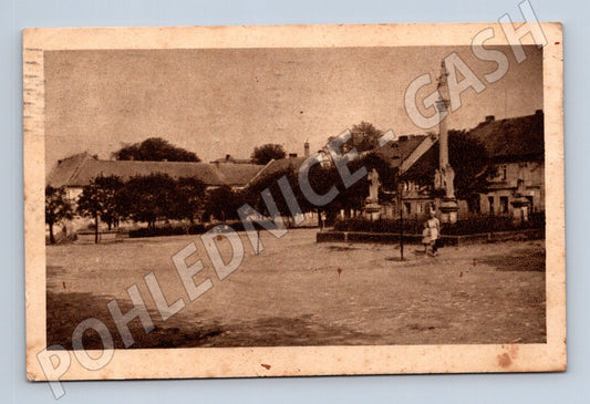 Pohlednice Toužim náměstí 1950 (M20378)